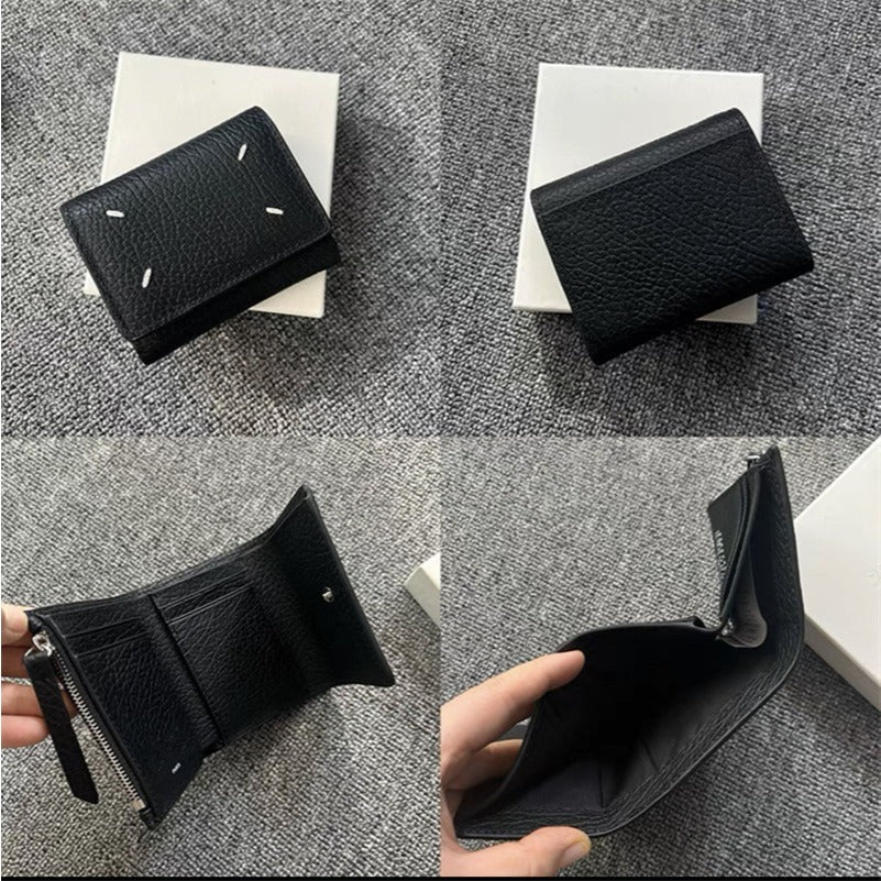 MM Four-Stitch Leather Card Holder & Wallet (All Types)