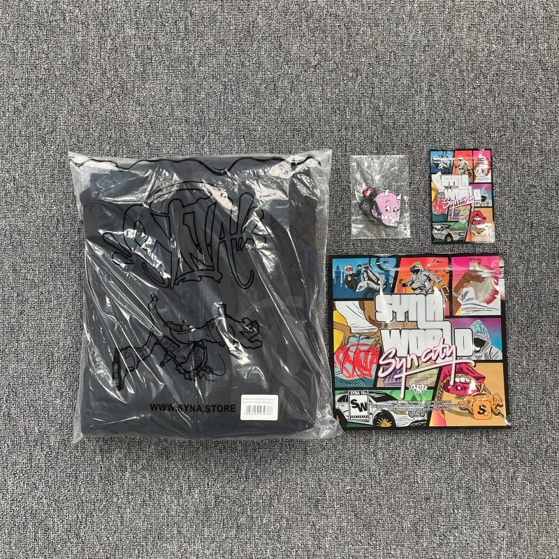 Syna World - Void Zip Hoodie Triple Black