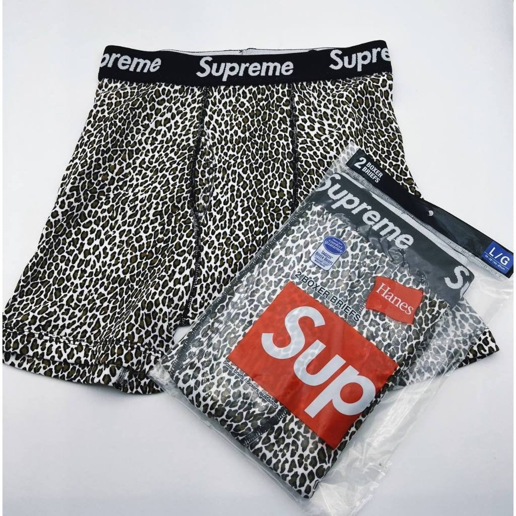 Supreme HANES BOXER BRIEFS - 2 PACKS (All Colors)