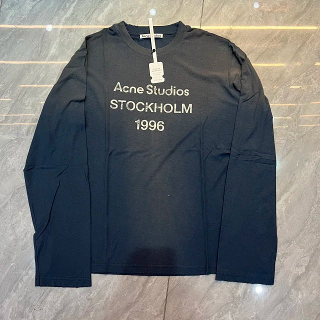 Stockholm 1996 Logo Long Sleeve Shirt - Relaxed Fit [All Colors] - Acne Studios