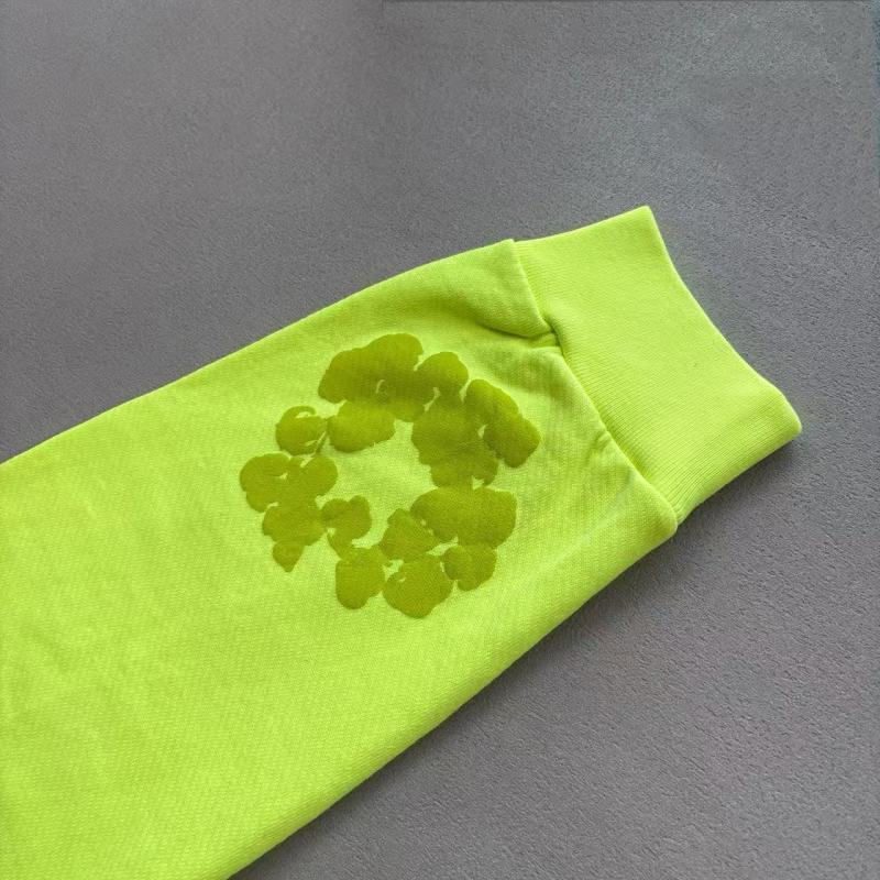 Denim Tears - Mono Cotton Wreath Hoodie [Neon Green]