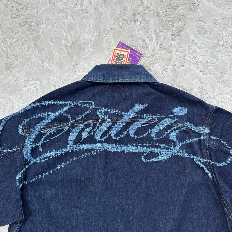 Type II Frayed Denim Jacket 'Indigo' - Corteiz