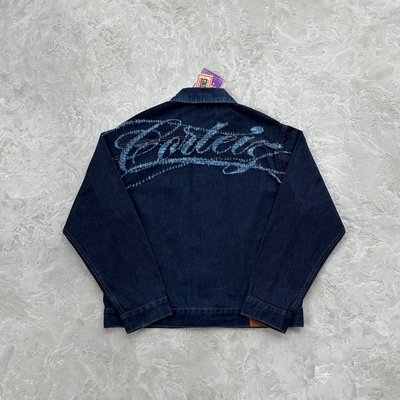Type II Frayed Denim Jacket 'Indigo' - Corteiz