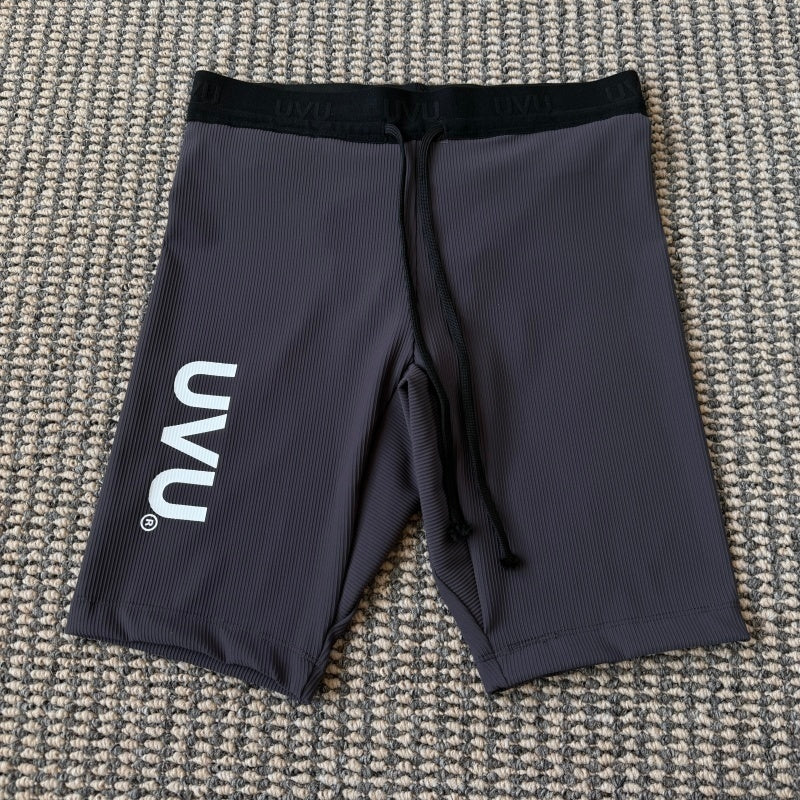UVU RUNNING - Performance Half Tights (Black/Dark Grey/Blue)
