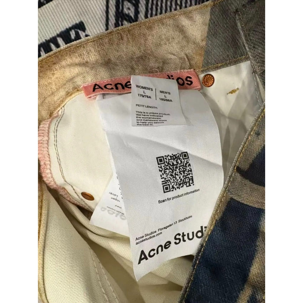 ACN STD 'Teddy Bear' 1981 Denim Pants [26SS - 3D Trompe L'oeil]