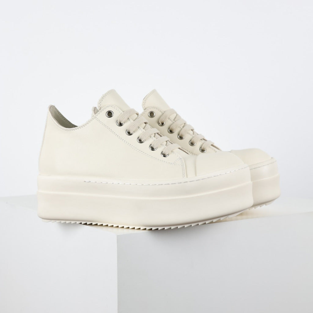 Rick Owens Hollywood Mega Bumper Sneaker (Milk)