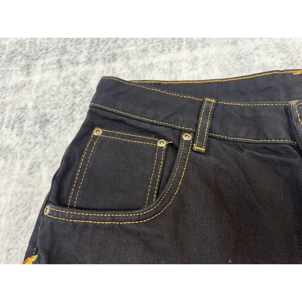 Derschutze "garden of eden" black denim jeans