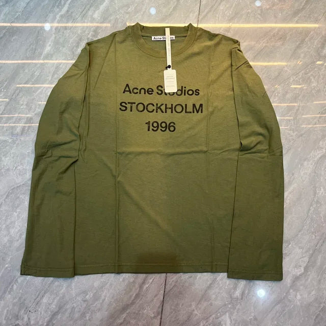Stockholm 1996 Logo Long Sleeve Shirt - Relaxed Fit [All Colors] - Acne Studios