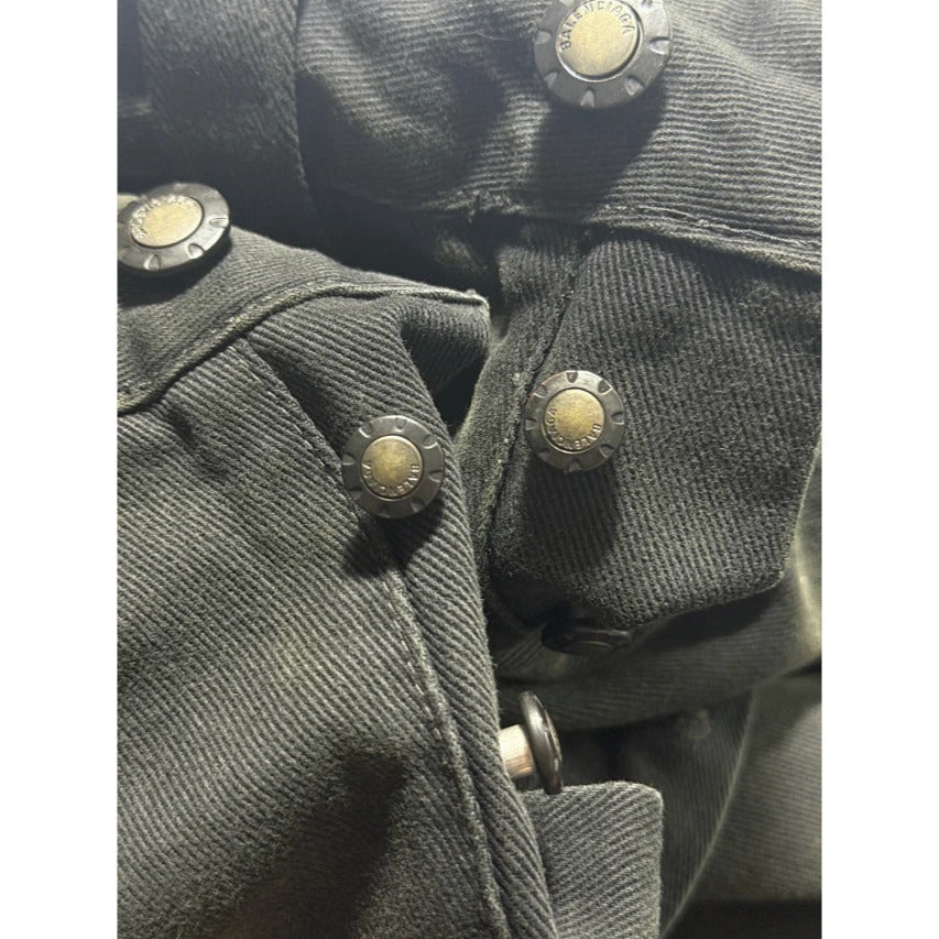 BLACK RIPPED OFF BAGGY DENIM PANTS FW25 - Balenciaga