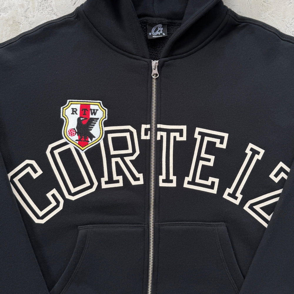 Arch Shield Zip Hoodie/ Sweatpants/ Set 'Black' - Corteiz