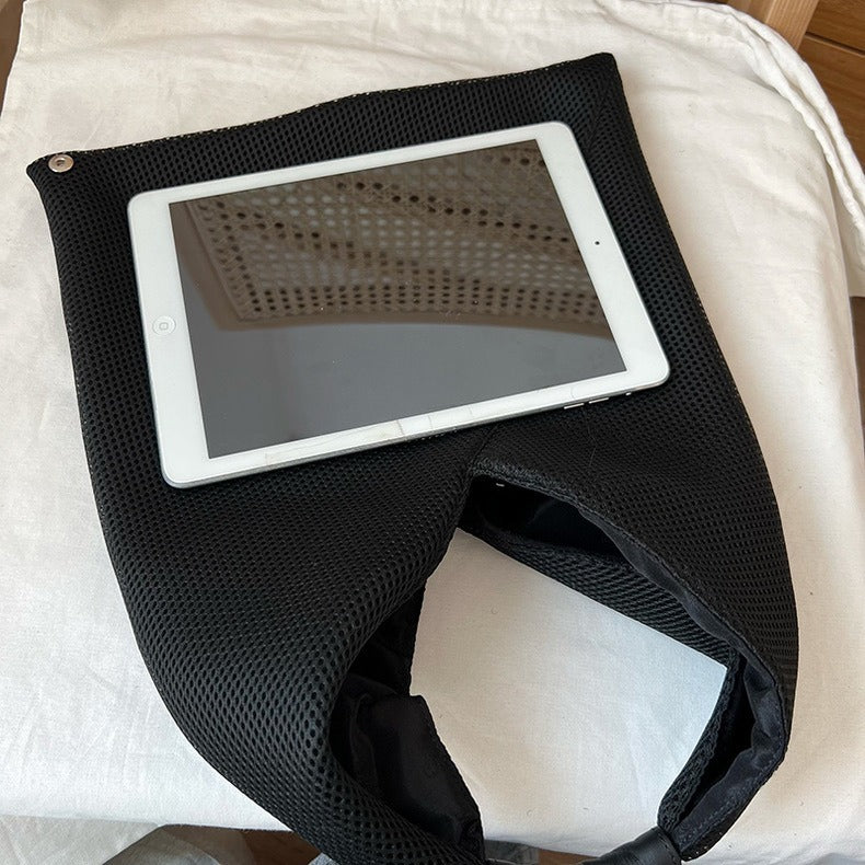 Maison Margiela MM6 Classic Japanese Tote Bag 'Black' [Leather/Mesh]