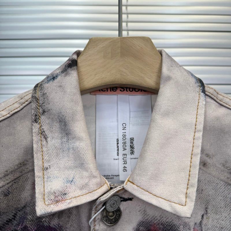 Acne Studios - Trompe-loeil Printed Denim Jacket [Multicolor]