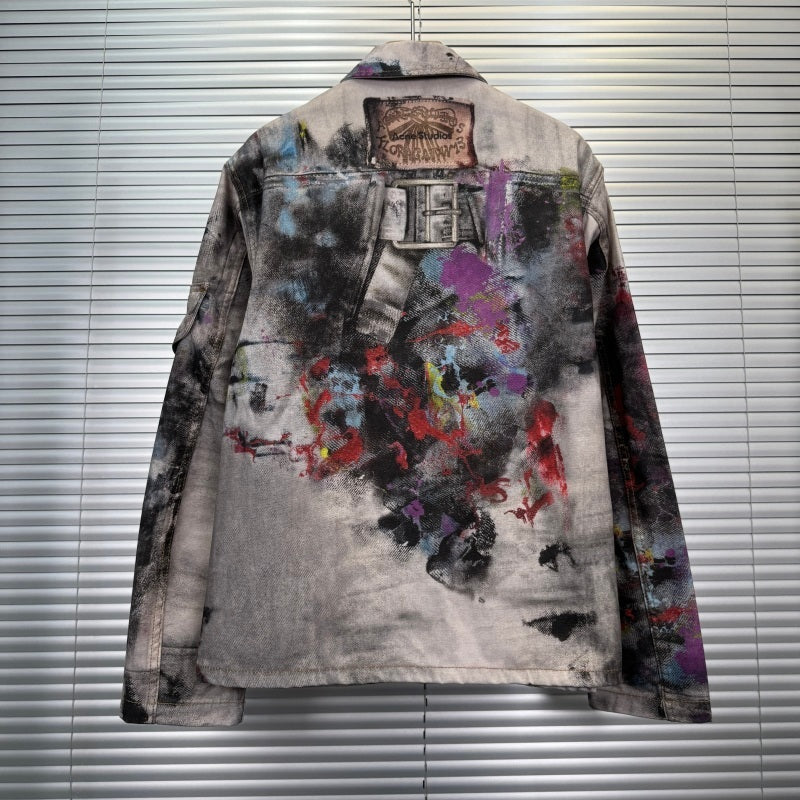 Acne Studios - Trompe-loeil Printed Denim Jacket [Multicolor]