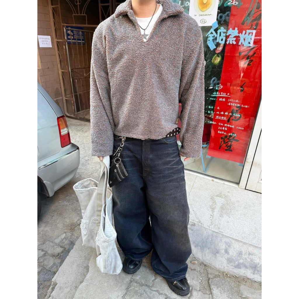 Acne Studios 'Leather Pocket' 2023M Darkside Jeans