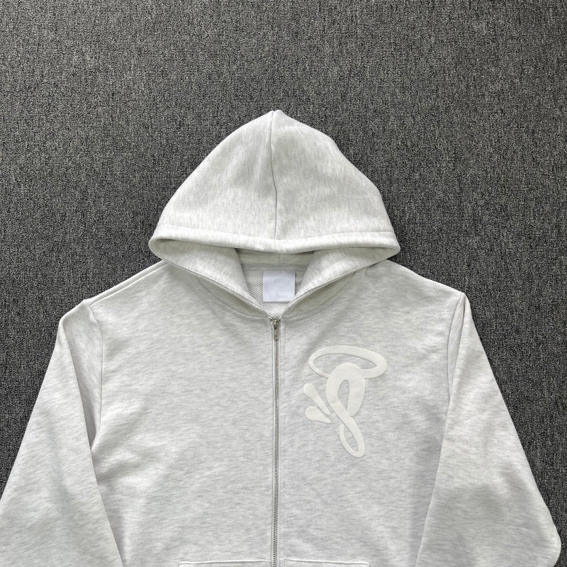 Syna World - Void Zip Hoodie Marl Grey