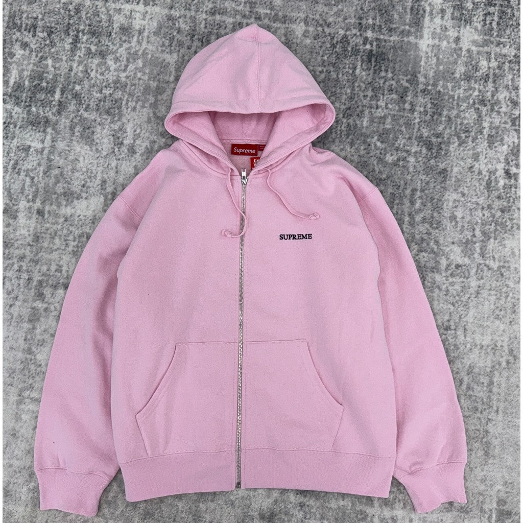 Supreme IDGAF Zip Up Hooded Sweatshirt FW25 [Black/Blue/Grey/Pink]