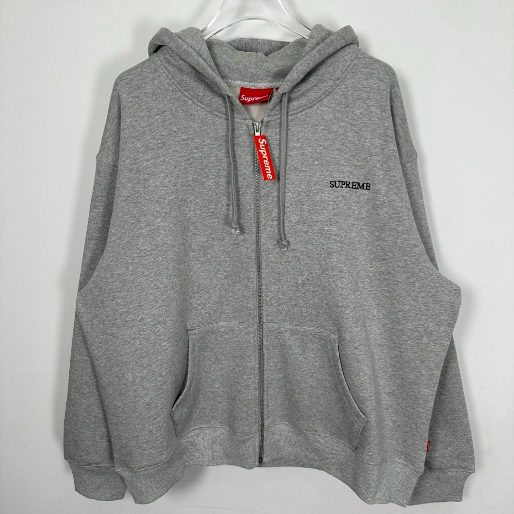Supreme IDGAF Zip Up Hooded Sweatshirt FW25 [Black/Blue/Grey/Pink]