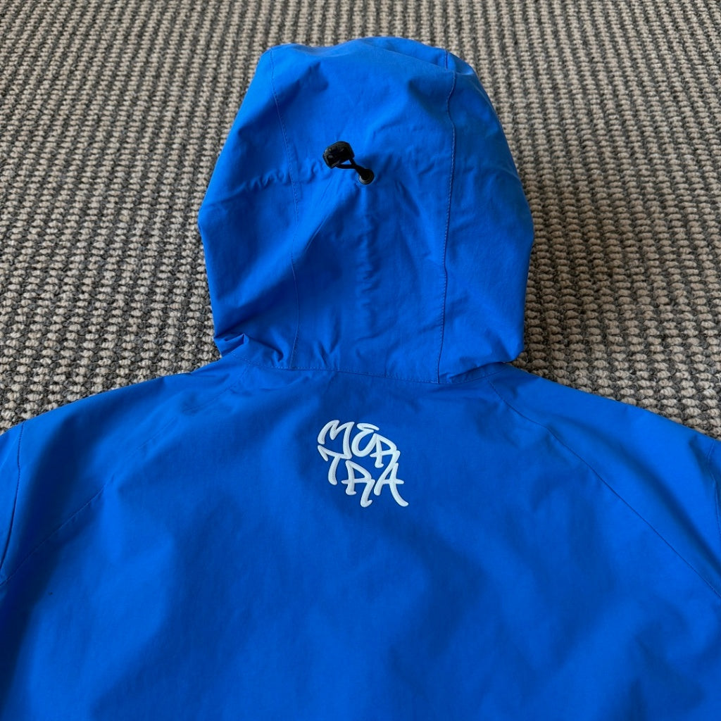 mertra - Monogram Shell Jacket (Blue) - Water sensitive monogram pattern effect