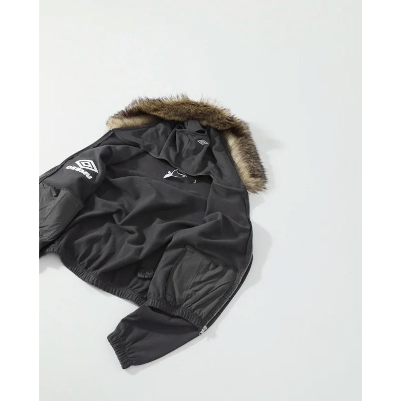 Umbro By Slam Jam - Fur Masked Hoodie Dark Grey