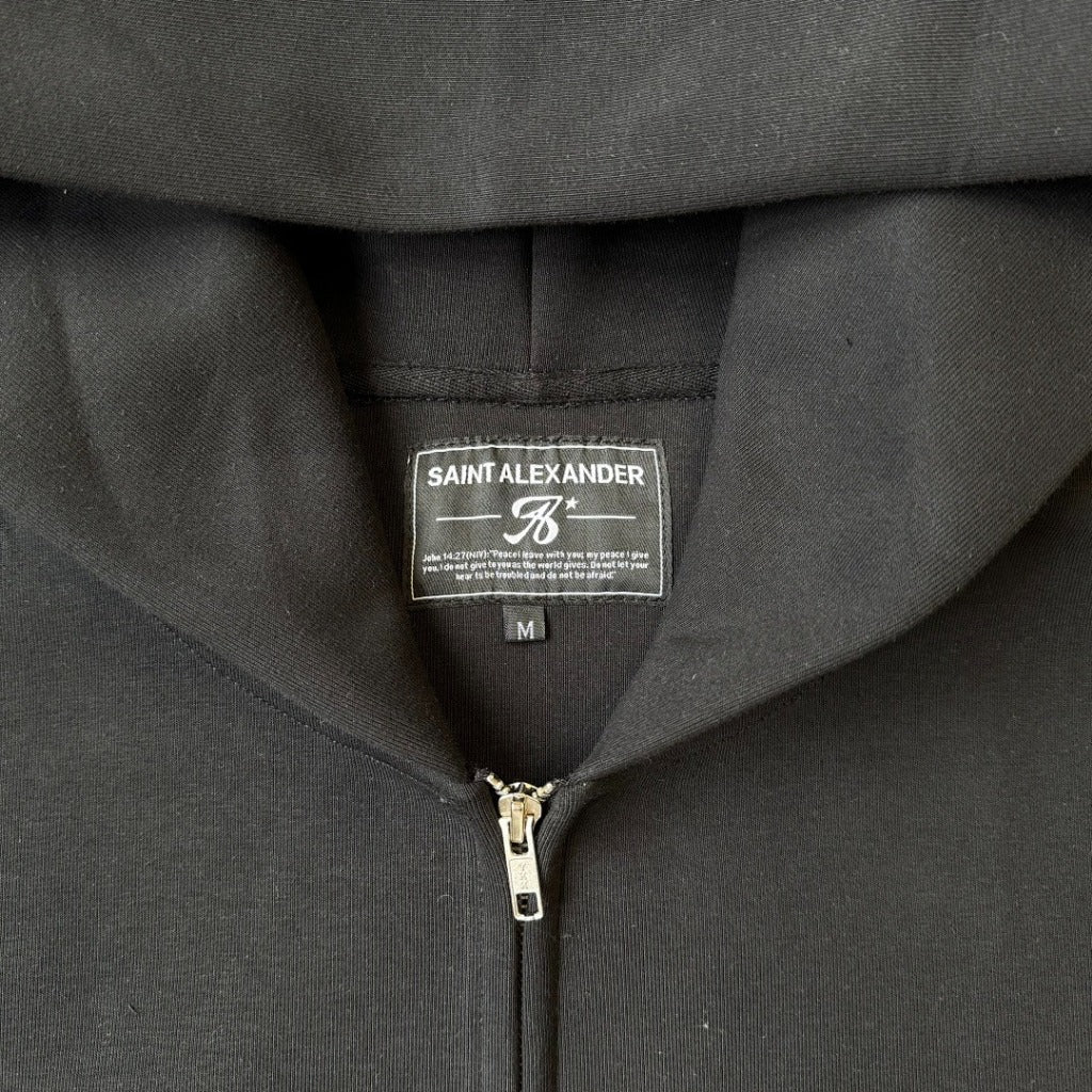 SAINT ALEXANDER - Zip Hoodie (Wide Crop Fit)