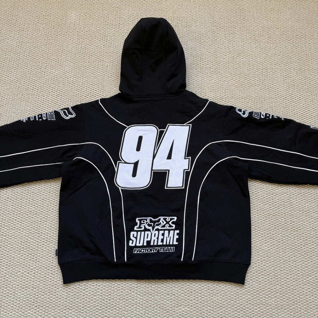 Fox Racing Zip Up Hooded Sweatshirt - Supreme-EME