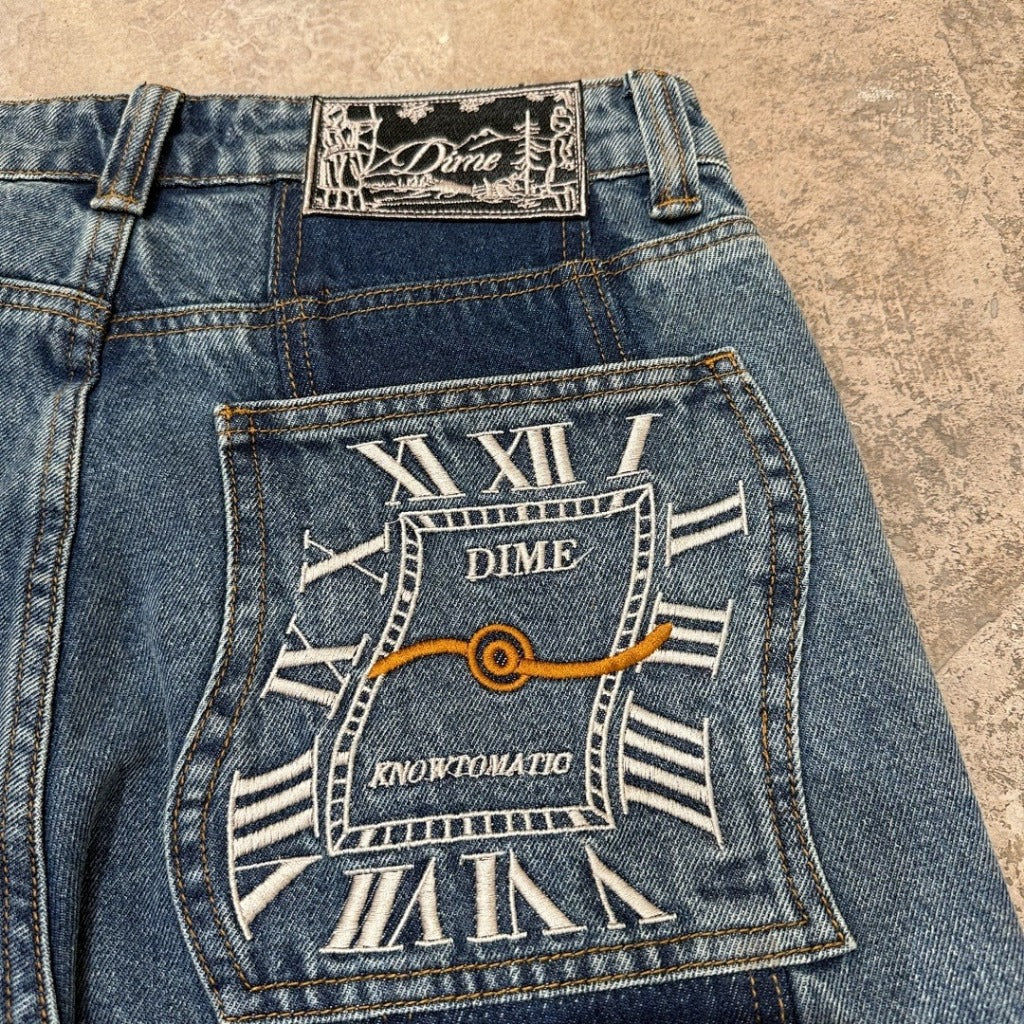Dime MTL ( @dimetl ) - Baggy Denim Jeans (knowtomatic blue)