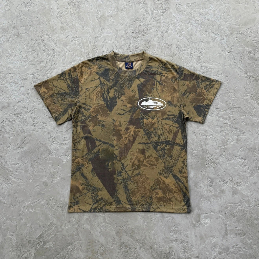 Island Puff Print Tee 'Forest Camo' - Corteiz