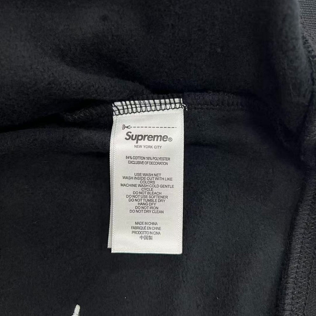 Supreme AOI Zip Up Hooded Sweatshirt [Black]