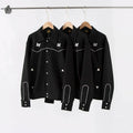 Needles Logo-Embroidered Piped Twill Overshirt/ Cowboy Jacket