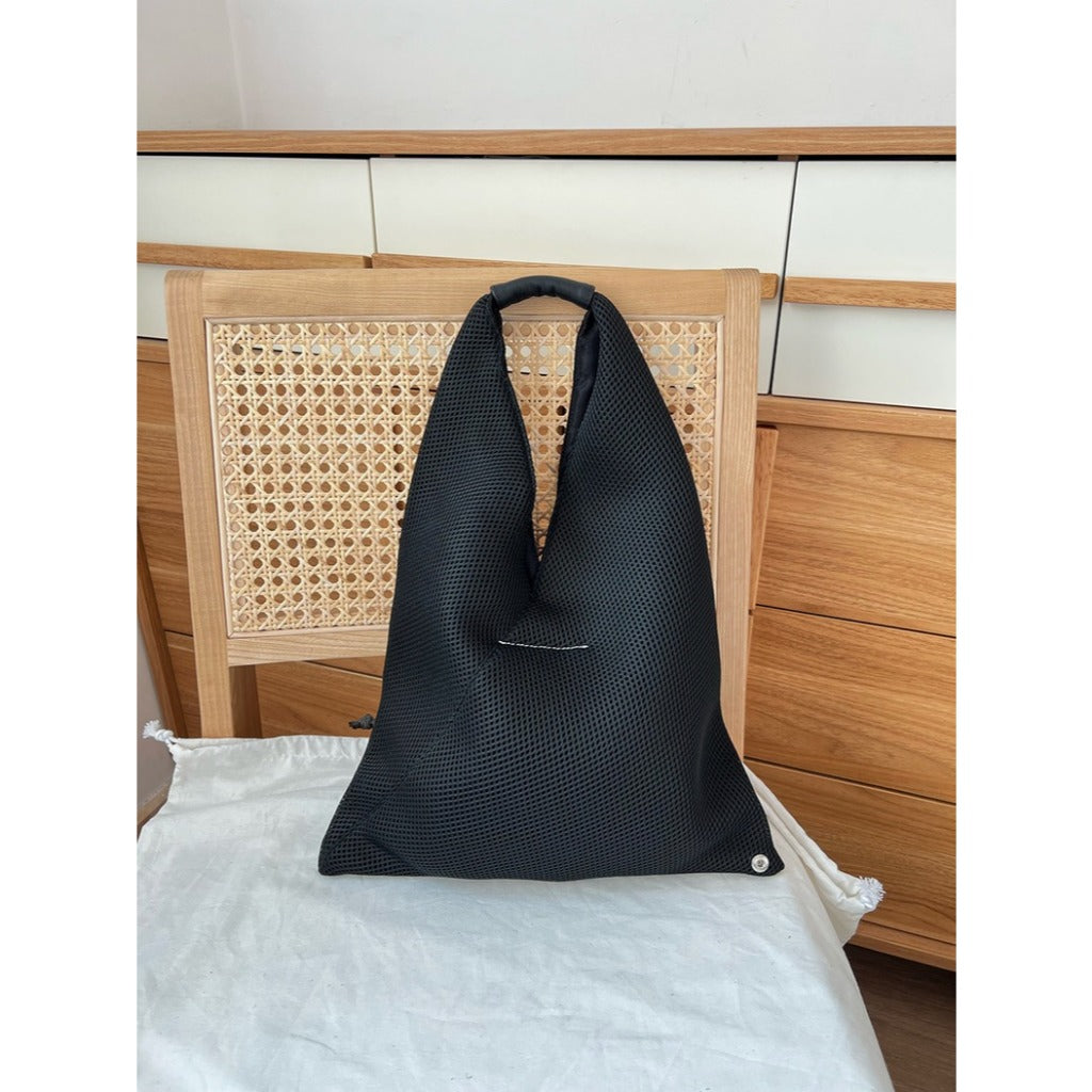 Maison Margiela MM6 Classic Japanese Tote Bag 'Black' [Leather/Mesh]