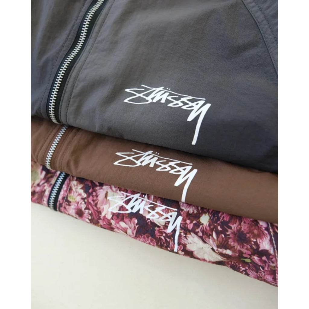 Stussy Beach Shell Wave Dye Jacket [Floral Nylon/Black/Brown]