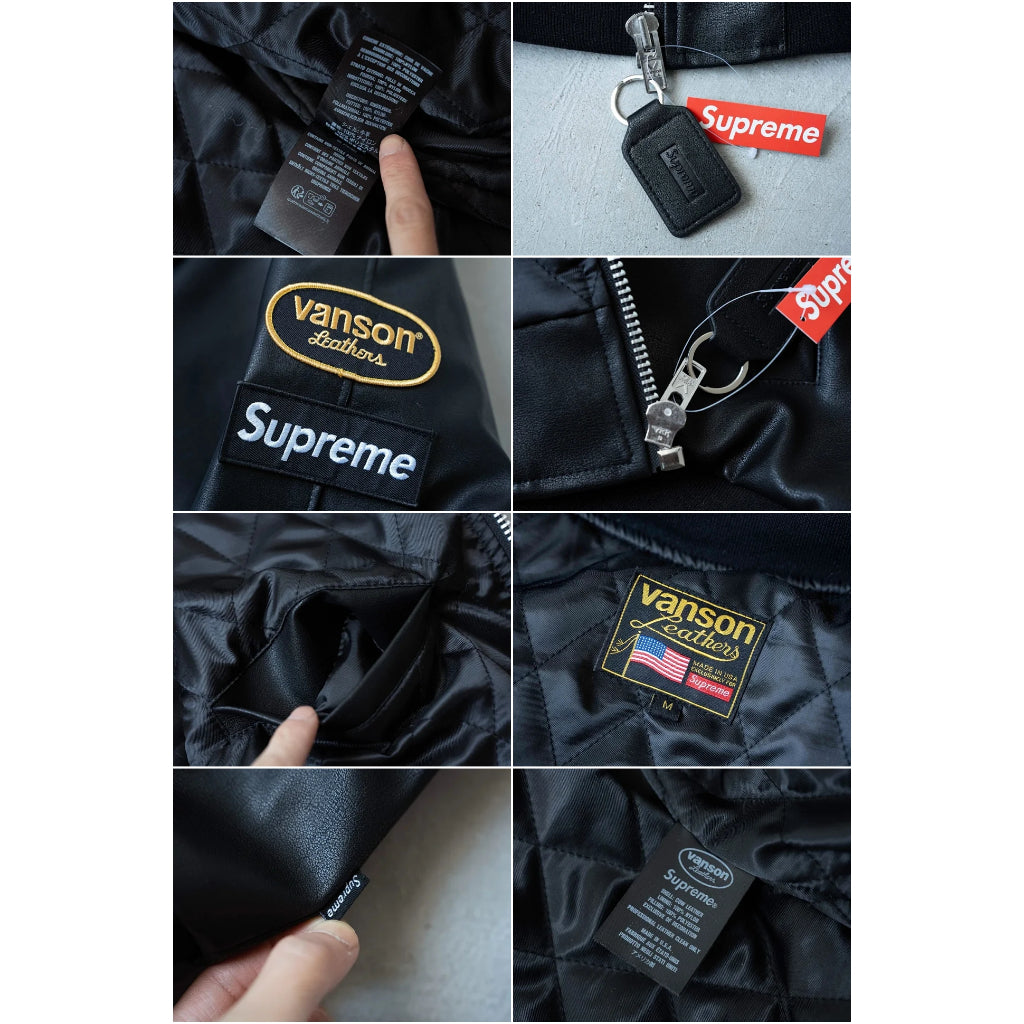 Supreme Vanson Leathers Hooded Work Jacket