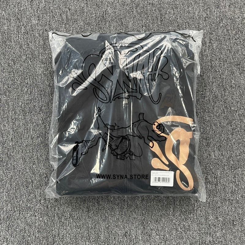 Syna World - Void Zip Hoodie Black/Rose Gold