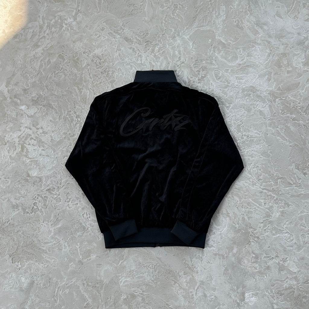 VVS Velour Set/Jacket/Pants - Corteiz [TRIPLE BLACK]