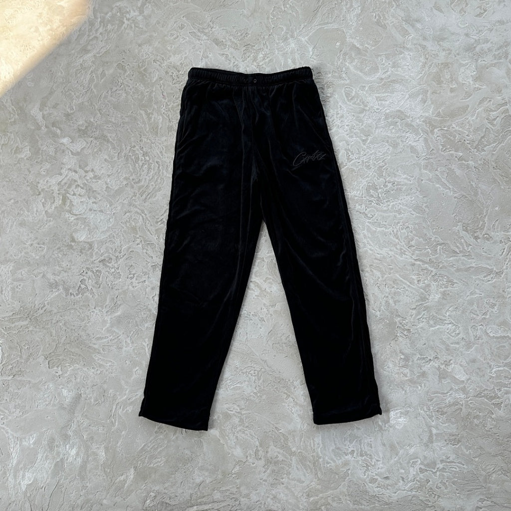 VVS Velour Set/Jacket/Pants - Corteiz [TRIPLE BLACK]