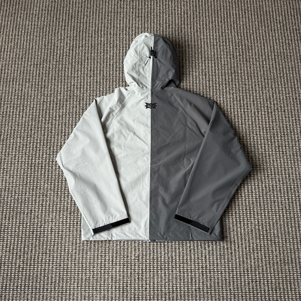 MERTRA x Umbro Water Reactive Shell Jacket - BLACK & RED/ WHITE & GREY