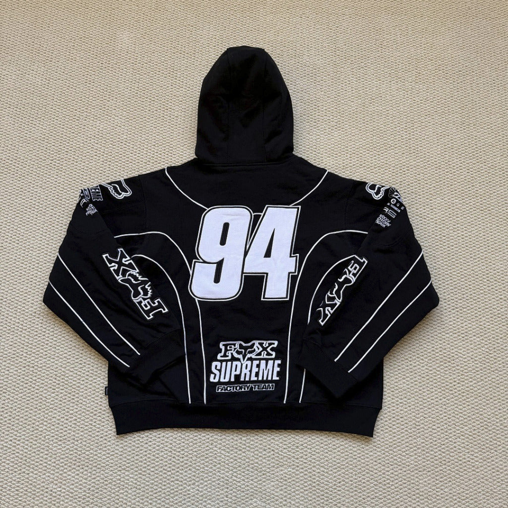 Fox Racing Zip Up Hooded Sweatshirt - Supreme-EME