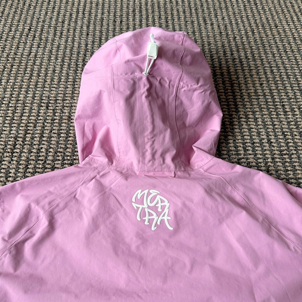 mertra - Monogram Shell Jacket (Pink) - Water sensitive monogram pattern effect