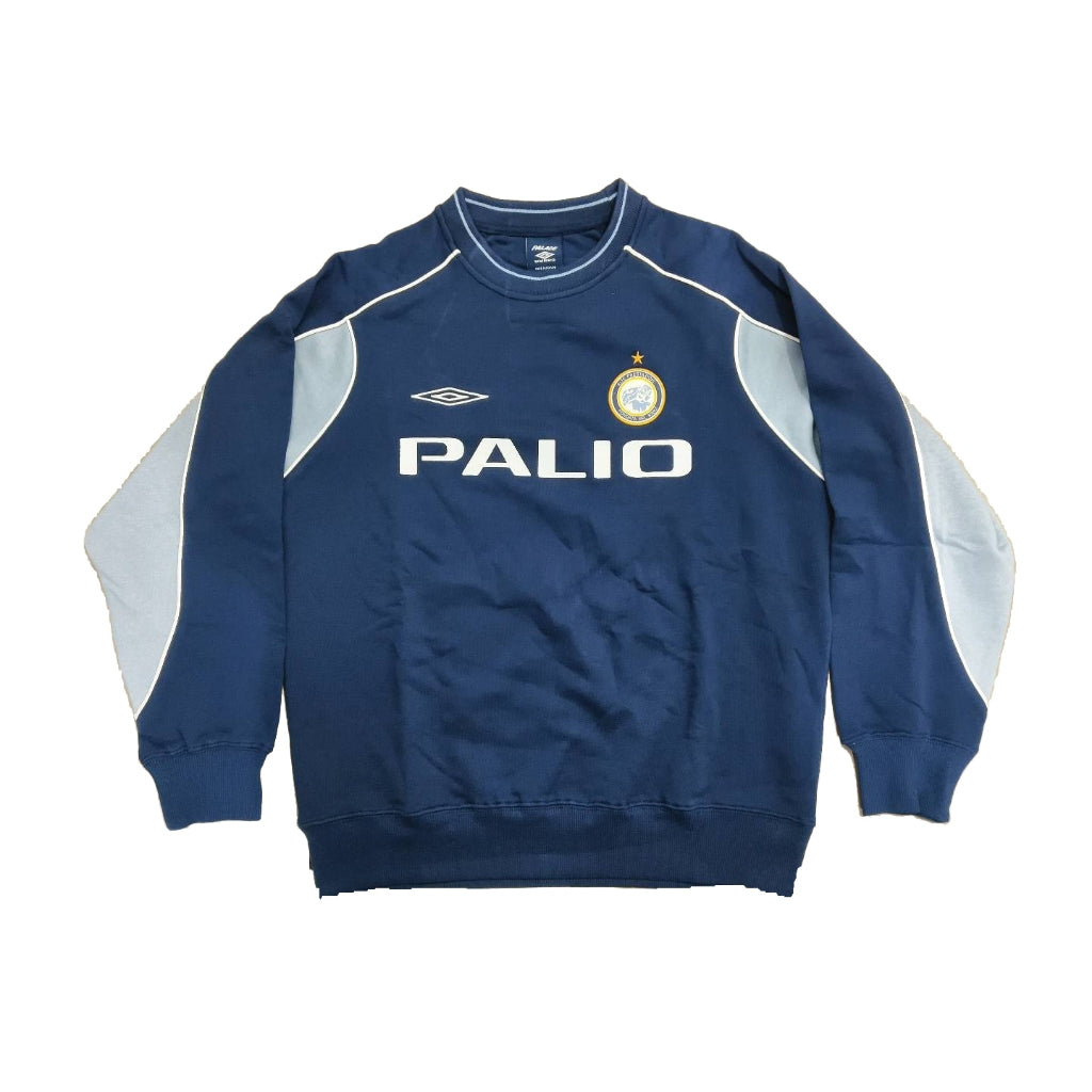 Palace. x Umbro Warm Up Crewneck [White/Black/Navy]