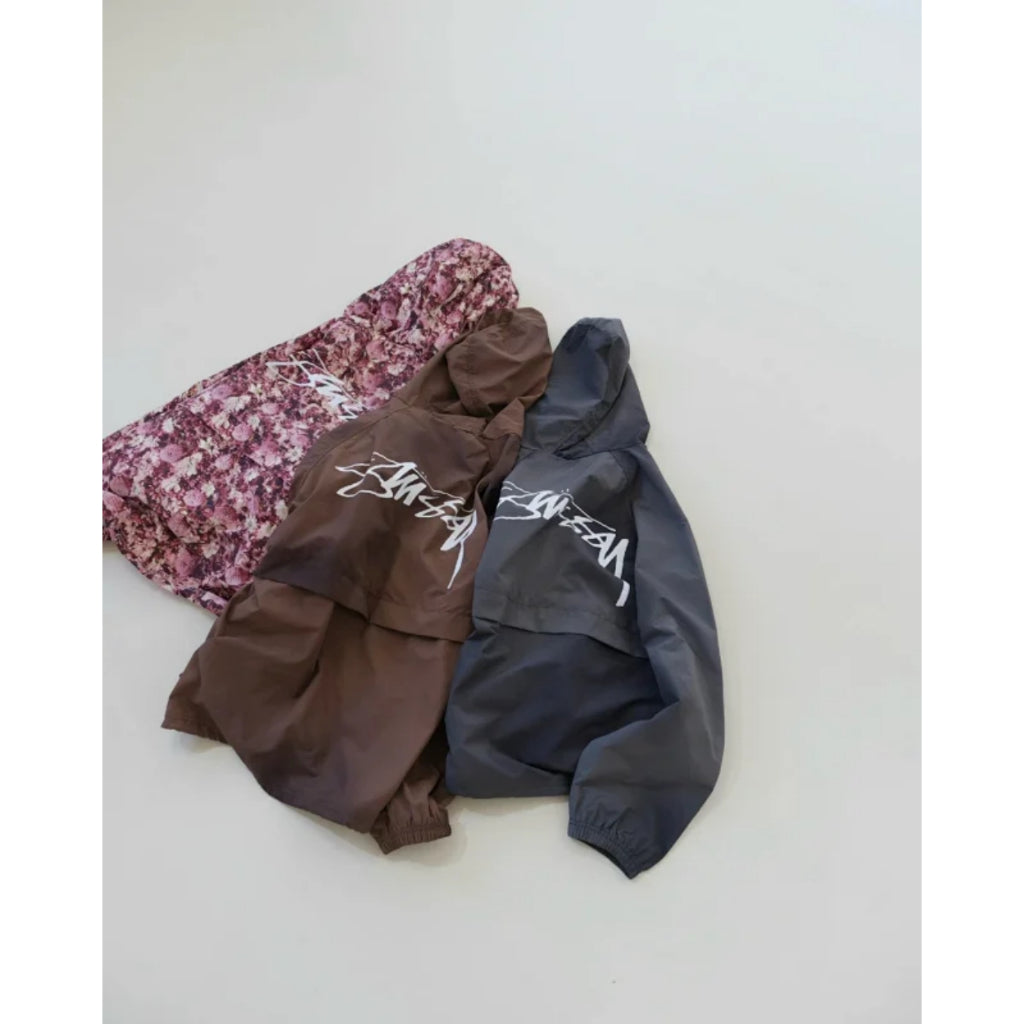 Stussy Beach Shell Wave Dye Jacket [Floral Nylon/Black/Brown]