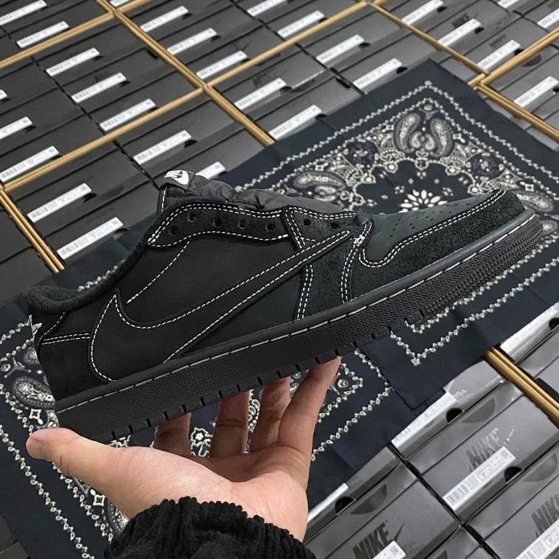 Travis Scott x Air Jordan 1 Retro Low OG SP Black Phantom (Bandana Version)
