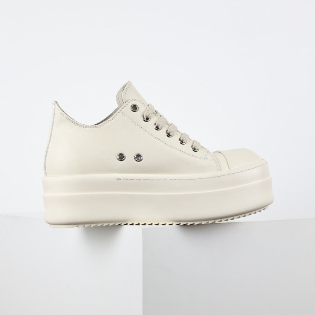 Rick Owens Hollywood Mega Bumper Sneaker (Milk)