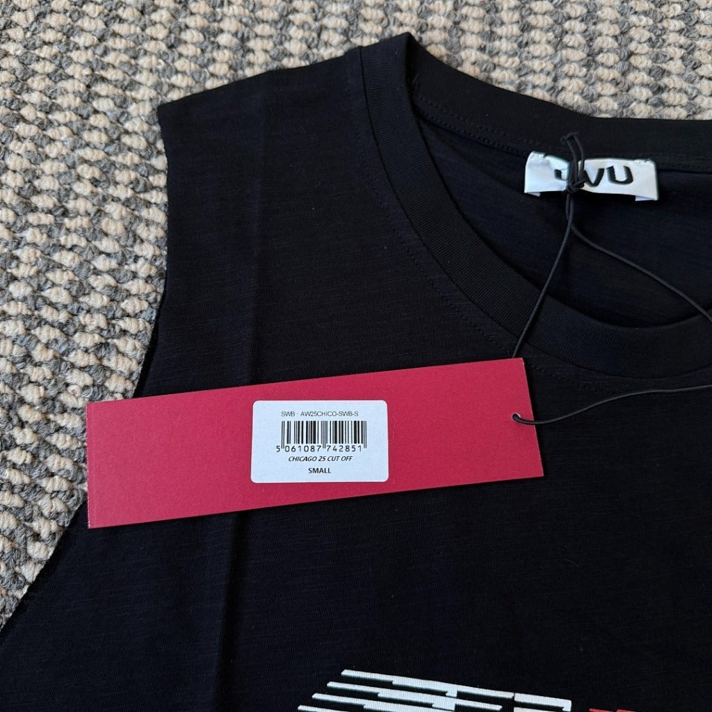 UVU Lightweight Running Cotton Cut Off T-Shirt - black - Chicago '25 collection