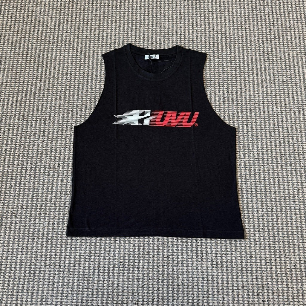 UVU Lightweight Running Cotton Cut Off T-Shirt - black - Chicago '25 collection