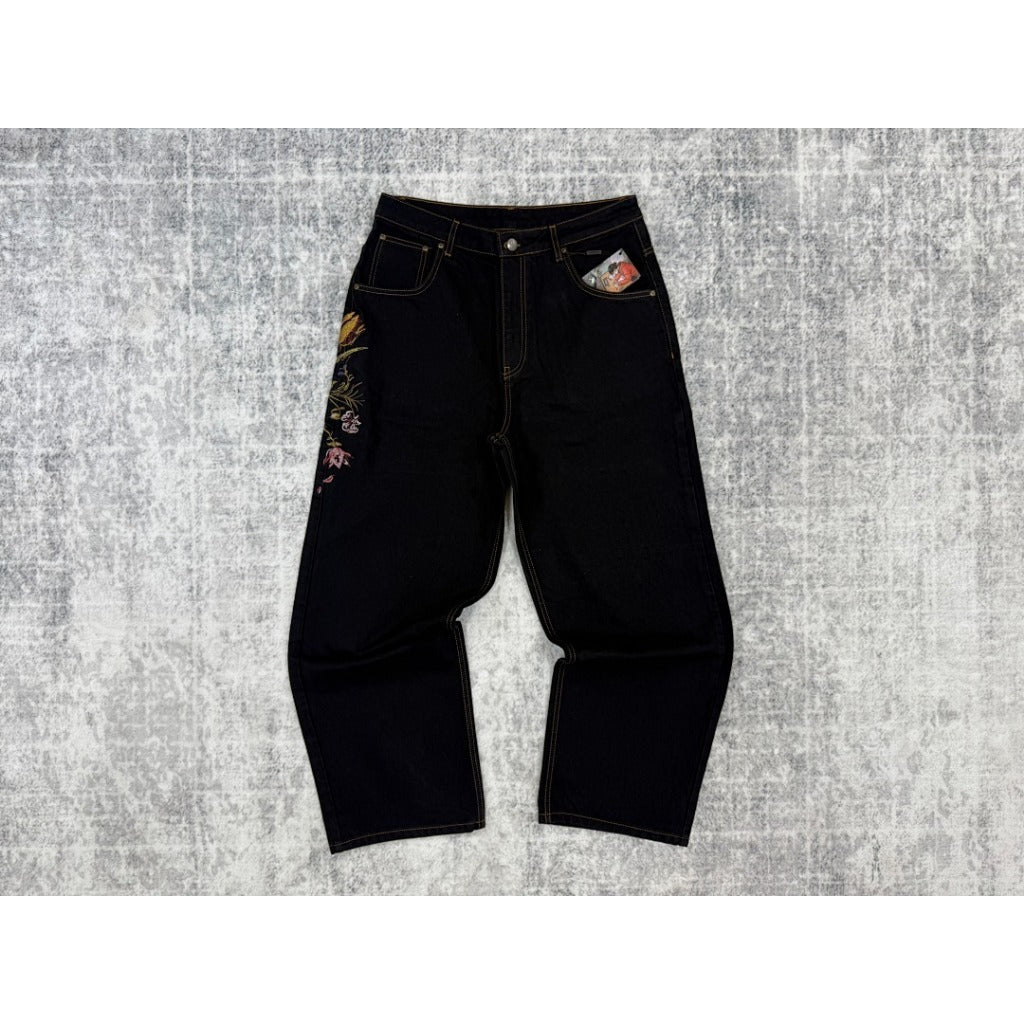 Derschutze "garden of eden" black denim jeans