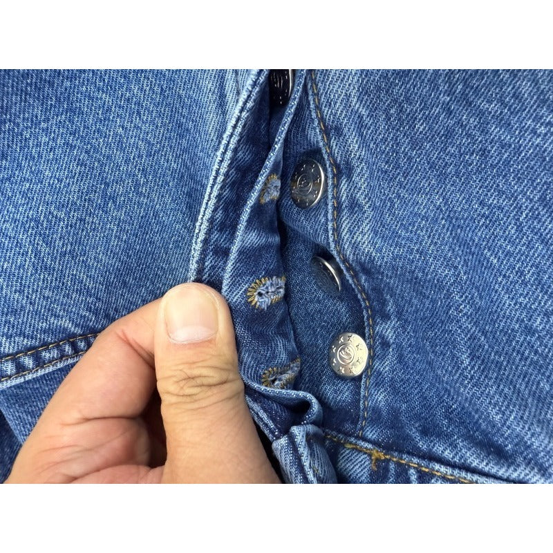 Royale Lazer Denim Short Washed Blue - Corteiz