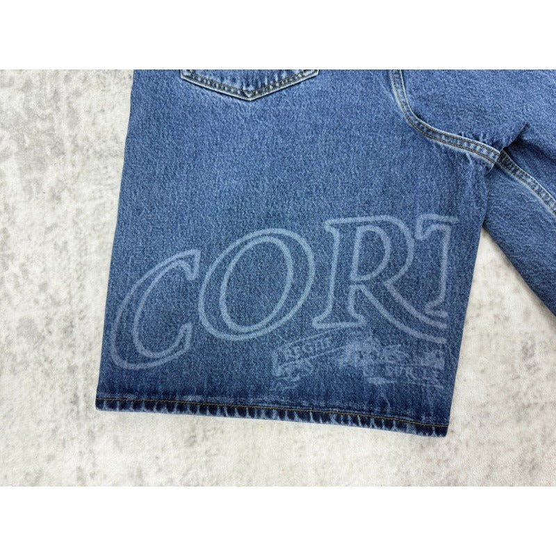Royale Lazer Denim Short Washed Blue - Corteiz