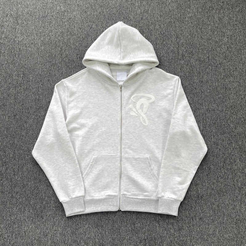 Syna World - Void Zip Hoodie Marl Grey