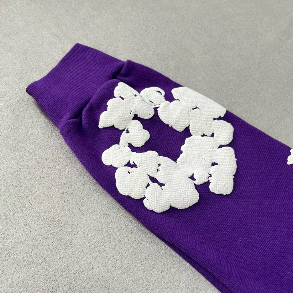 The Cotton Wreath Hoodie - Denim Tears - Purple