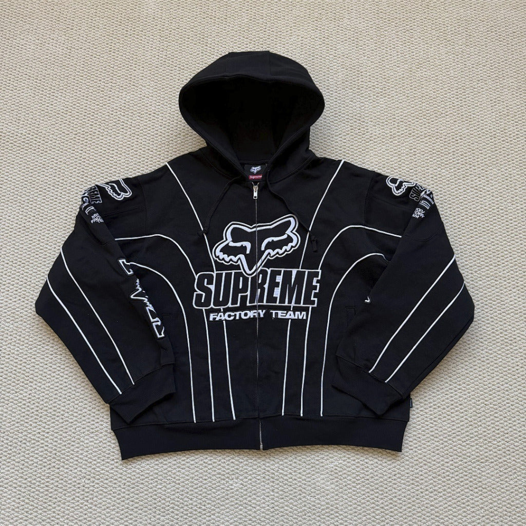 Fox Racing Zip Up Hooded Sweatshirt - Supreme-EME